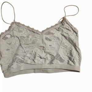 Lace Floral Crop Top